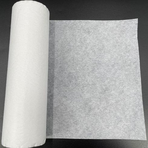 PLANTIONAL Lightweight White Iron-On Non-Woven Fusible Interfacing: 11.6" x 30yd Lightweight Non-Woven Interfacing Iron On Polyester Single-Sided ...