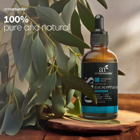 ArtNaturals 100% Pure Eucalyptus Essential Oil - (4.0 Fl Oz / 118ml) - Therapeutic Grade Natural Oils...