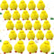 24 Pcs Small Chicken Keychain 3 Inch Realistic Plush Farm Chick Mini Ornaments Yellow Fluffy Chicken Stuffed Animal Soft Chicken Toy Photography P...