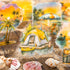 Yoksas Travel Sea Beach Nature Outdoor Watercolor Scenery Stickers - 180Pcs Waterproof Clear Adventure Camping Scrapbook Stickers for Junk Journal...