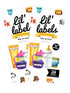 Bottle Labels, Write-On Name, Self-Laminating, Waterproof, Baby Bottle Label for Daycare, Made in The USA (Animal Friends Set of 2)...