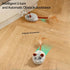 Automatic Smart Mouse Cat Toy Rechargeable with Realistic Sound& Feather Tail for Indoor Cats - Interactive Play Exercise Hunting Adventure for Ki...