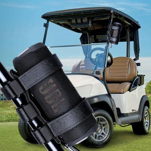 Portable Speaker Mount for 7-12 inches Bluetooth Wireless Speakers for Golf Cart Railing Bike Boat Outdoor Adjustable Strap...