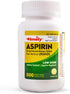 Timely - Low Dose Aspirin 81mg - 500 Tablets - Compared to the active ingredient in Bayer Low Dose - Enteric Coated Low Strength - Pain Reliever f...