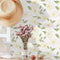 16.1"x78.7" White and Green Peel and Stick Wallpaper Boho Floral Contact Paper Removable Wallpaper Self-Adhesive Wallpaper Decorative Wall Cabinet...