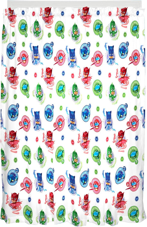 Franco Kids Room Window Curtain Panels Drapes Set, 82" x 63", PJ Masks,NU1818...