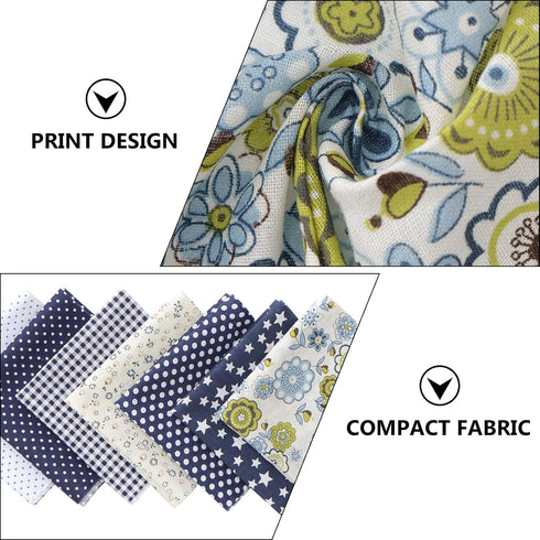 PRETYZOOM 14pcs Fat Quarters Fabric Bundles 10"x10" Flower Textiles DIY Cotton Fabric for Quilting Sewing Crafting DIY Crafts Patchwork...