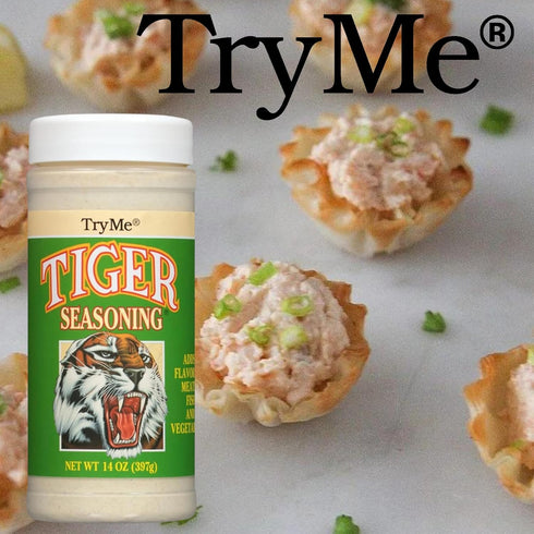 Try Me Tiger Seasoning for Meat Fish and Vegetables, 14oz Bottle (Pack of 1)...