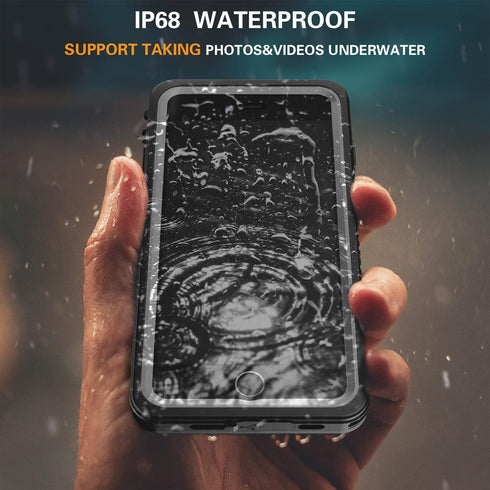 iPhone 6 Plus Waterproof Case iPhone 6s Plus Waterproof Case(5.5inch), Huakay IP68 Certified Shockproof Dirtproof Full Body Protection Waterproof ...