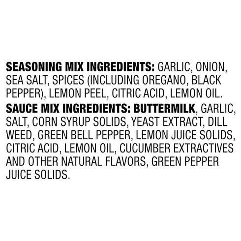 McCormick Greek Style Gyro Seasoning with Tzatziki Sauce Mix, 1.5 oz (Pack of 6)...