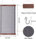 FEQO Earring Organizer Hanging Mesh Earrings Holder Wall Mounted Earring Hanging Jewelry Display Organizer with 20 Pieces S Shape Black Hooks (24 ...