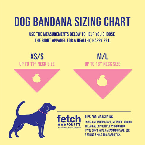 Chick Rainbow Print Dog Bandana, Medium/Large | Large Dog Bandana Officially Licensed Pet Product | Cute, Soft, Machine Washable Dog Apparel & Acc...