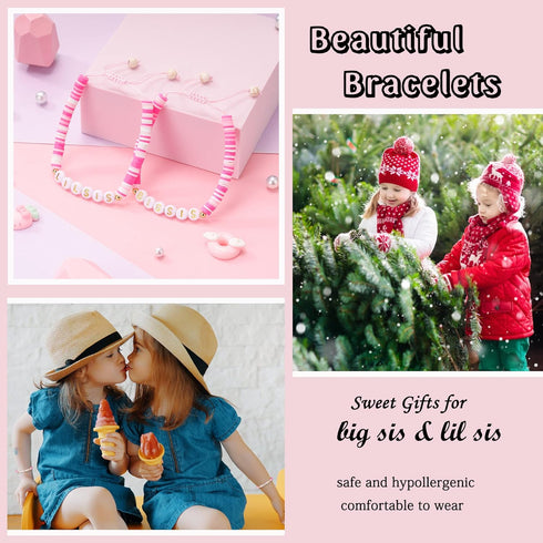 Shonyin Gift for Big Sister and Little Sister for 2, Matching Sisters Bracelet for Easter Mother's Day Birthday Christmas, A Gift to strengthen Si...