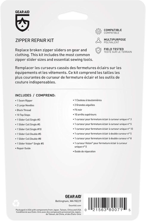 GEAR AID Zipper Repair Kit...