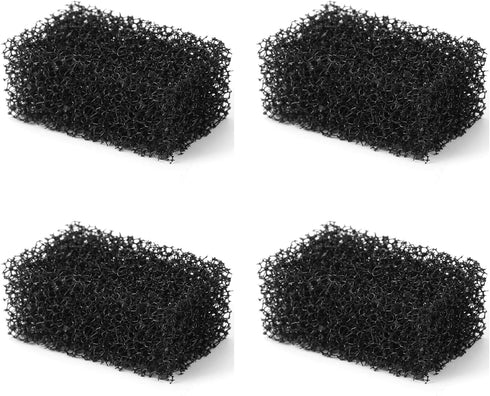 AQUANEAT Aquarium Replacement Filter Sponges 4 Pack for Hang on HOB Power Filter Small Fish Tank Filter up to 3 Gallon/ 5 Gallon (up to 5Gal)...