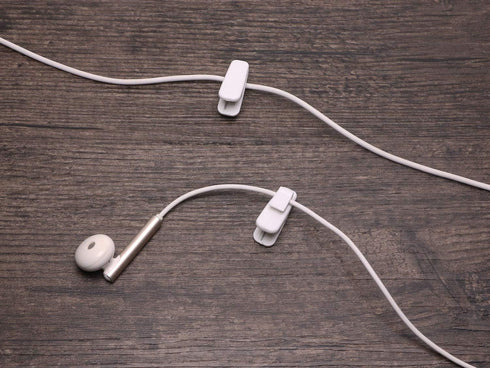 Mini Skater 1 Inch Length Small Earphone Wire Clip Headphone Mount Cable Clothing Clip Earbud Clip to Keep Earphone/Microphone Cord in Place for 1...