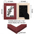 CORE ART 3.5x5 Picture Frame, Handmade Wood Rustic Red Photo Frame Set of 2, High Definition Semi-tempered Glass Wall or Tabletop Display...