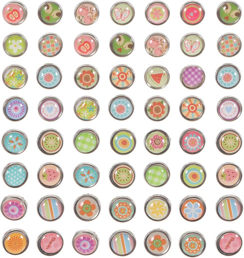 Amosfun 100pcs Mini Brads Metal Scrapbooking brads Paper Fasteners for DIY Crafts 9mm...