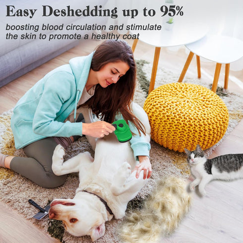 Self Cleaning Shedding Brush for Dogs & Cats, Skin Friendly Cat Brush, Dog Grooming Brush, Dog Brush for Shedding, Deshedding Brush, Puppy Brush H...