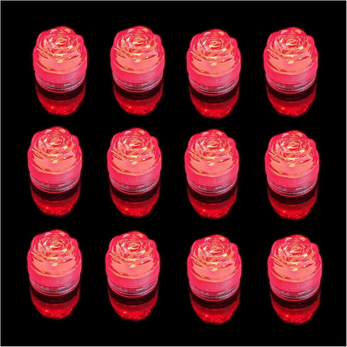 Submersible LED Lights Flameless Tea Light Waterproof Candle Vase Lights for Party Wedding Decorations Underwater Vases Light Fish Tanks Swimming ...