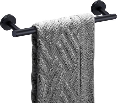 Nolimas Matte Black Bath Towel Bar Single Bars Towel Rack Rod Classic Wall Mounted SUS304 Stainless Steel Bathroom Towel Holder Toilet Kitchen Tow...