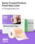 AWD Silicone Scar Sheets for Surgical Scars - Seamless Medical Grade Silicone Scar Tape for C Section, Tummy Tuck Tape - Silicone Skin Patches Aft...