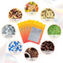Funfery 100 Pieces Resealable Smell Proof Bags for Food Storage,Clear Cute Mylar Bags for Small Business Foil Ziplock Packaging Bags for Sample Je...