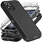 for iPhone 11 Pro Max Case, Military Grade 3 in 1 Heavy Duty Shockproof/Drop Proof/Dust Proof Case with 2Pcs Tempered Glass Screen Protector (Blac...