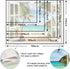 Leeisysme Beach Landscape Tapestry, Tropic Ocean Sea Island Palm Tree Seaside Tapestries for Living Room Summer Window Wall Hanging 36×48 Inch...