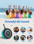 Soundace S6 IPX7 Waterproof Shower Speaker 5W Bass+ Bluetooth Speaker with Suction Cup Hook Lanyard RGB Light, Premium Mini Portable Outdoor Wirel...