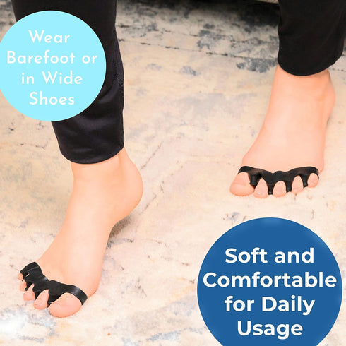 Toe Separators for Functional Fitness Athletes - Toe Straighteners for Foot Pain Relief and Plantar Fasciitis - Fix Feet - Fix Toes - Fix Bunions ...