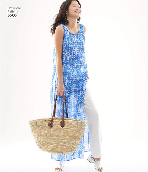 New Look Sewing Pattern Set for Women's Tunic/Top and Pants, A (8-10-12-14-16-18), White...