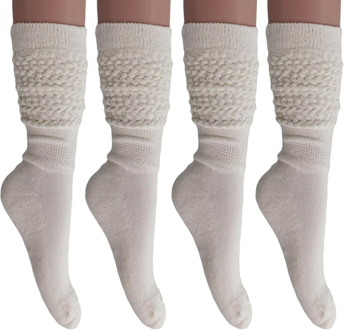 AWS/American Made Slouchy Scrunch Cotton Slouch Socks for Women Shoe Size 5 to 10...