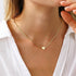 Gold Initial Heart Necklace for Women Girls 14K Gold Plated Letter Necklace Dainty Gold Herringbone Chain Heart Choker Necklace Personalized Name ...