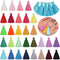 180PCS 30 Colors 3.5CM Multi-Color Mini Tassels Tiny Craft Tassels for Earring Jewelry Making Keychain Tassel Charms Bag Charms Pendant Handmade D...