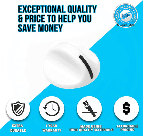 Upgraded Lifetime Appliance 131965300 Timer Knob Compatible with Frigidaire Dryer