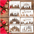 8Pcs Large Christmas Scene Stencils, Christmas Tree Deer Bear Stencils Templates Holiday Snowflake Winter Stencils for Painting on Wood Sign Wall ...