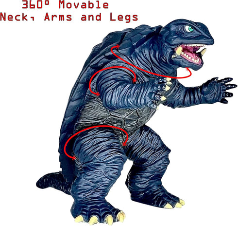 TwCare Gamera Figure 1995, Godzilla Toy Action Figure: King of The Monsters, Movie Series Movable Joints Soft Vinyl, Travel Bag...