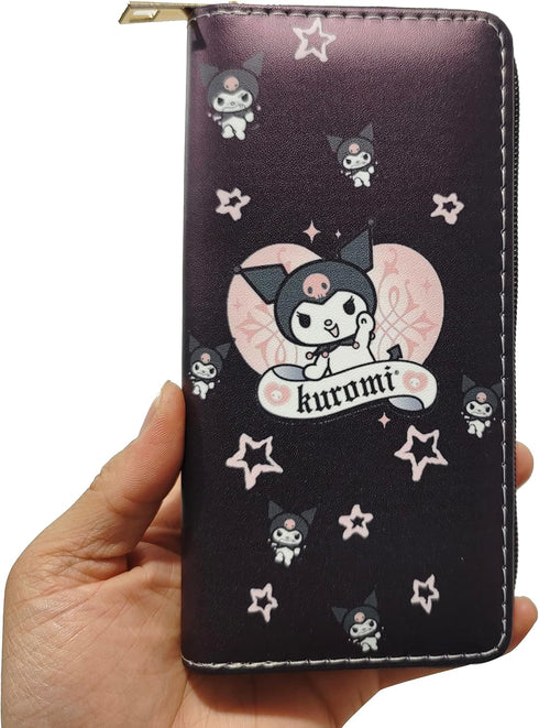 Kawaii Kumi Pu Wallet Purse Bag Accessories Money Holder Money Purse Credit Card Holder Pouch with Zipper for Girls Woman...