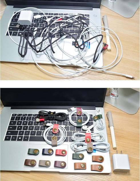 CAILLU Cord Organizer,Cord Keeper,Cable Organizer USB Holder,Cable Straps,Earbud case,wrap Headphone,Headset Winder,Earphone Clips Ties,stocking s...