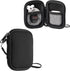 kwmobile Neoprene Case Compatible with in-Ear Headphones - 2.3 x 3.5 inches (6 x 9 cm) Case with Zip - Black...