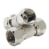 Male to Male Coax Connector, 2 Pack 75 Ohm F Type RG6 Coaxial Cable Adapter, Cable Extension Coupler for TV, Antenna, Splitter, Amplifier...