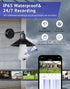 Hugolog 3K Light Bulb Security Cameras Wireless Outdoor-2.4GHz Cameras for Home Security Indoor with AI Sound Processing&Motion Detection,Color Ni...