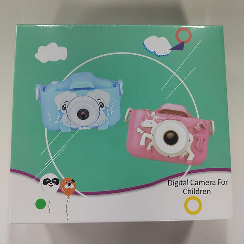 Kids Camera, Kids Selfie Camera with Unicorn Silicone Cover, Digital Camera with Photo Stickers and Puzzle Games, Boys and Girls Gifts, with 32GB ...