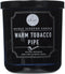 DW Home Medium Single Wick Candle, Warm Tobacco Pipe,Black,10.35 Oz....