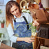 Britimes Apron Home Kitchen Cooking Baking Gardening for Women Men With Pockets Starry Night Oil Painting 32x28 inch...