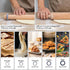 Adjustable Wood Rolling Pin with Thickness Rings for Baking -Non Stick Wooden Dough Roller Pin with Spacer Bands for Cookie,Pie Crust, Pastry Fond...