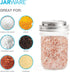 Jarware Stainless Steel Spice Shaker, Wide Mouth Mason Jar Spice Lid...