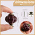 Deep Purple Ceramic Knobs 12 Pack - Pumpkin Cabinet Knobs Retro Dresser Knobs - Vintage Drawer Pulls with Screws for Closet Drawer Cupboard Cabine...