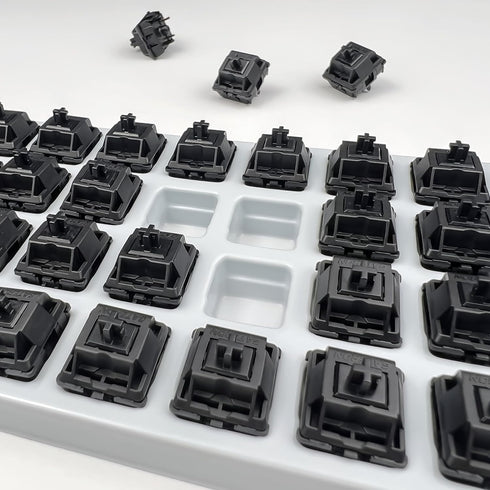 GATERON Oil King V2 Pre-lubed Keyboard Switches, 5-Pin 55gf Black Linear Switches Compatible for MX Mechanical Keyboard DIY(10PCS,Black)...